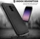 Samsung Galaxy A8 (2018) Backcover met Lederen Coating Zwart afbeelding 2