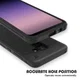 Samsung Galaxy A8 (2018) Backcover met Lederen Coating Zwart afbeelding 4