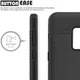 Samsung Galaxy A8 (2018) Backcover met Lederen Coating Zwart afbeelding 5