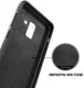 Samsung Galaxy A8 (2018) Backcover met Lederen Coating Zwart afbeelding 6