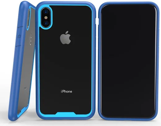 Apple iPhone X Hoesje Armor Hoesje Blauw afbeelding 7