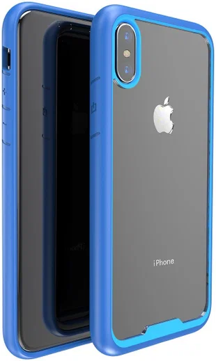 Apple iPhone X Hoesje Armor Hoesje Blauw afbeelding 2
