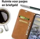 Samsung Galaxy A8 (2018) Two-Tone Portemonnee Hoesje Zwart afbeelding 4