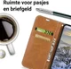 Samsung Galaxy A8 (2018) Two-Tone Portemonnee Hoesje Blauw afbeelding 4