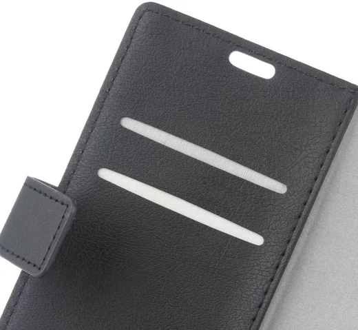Nokia 2 Portemonnee Hoesje Zwart afbeelding 3