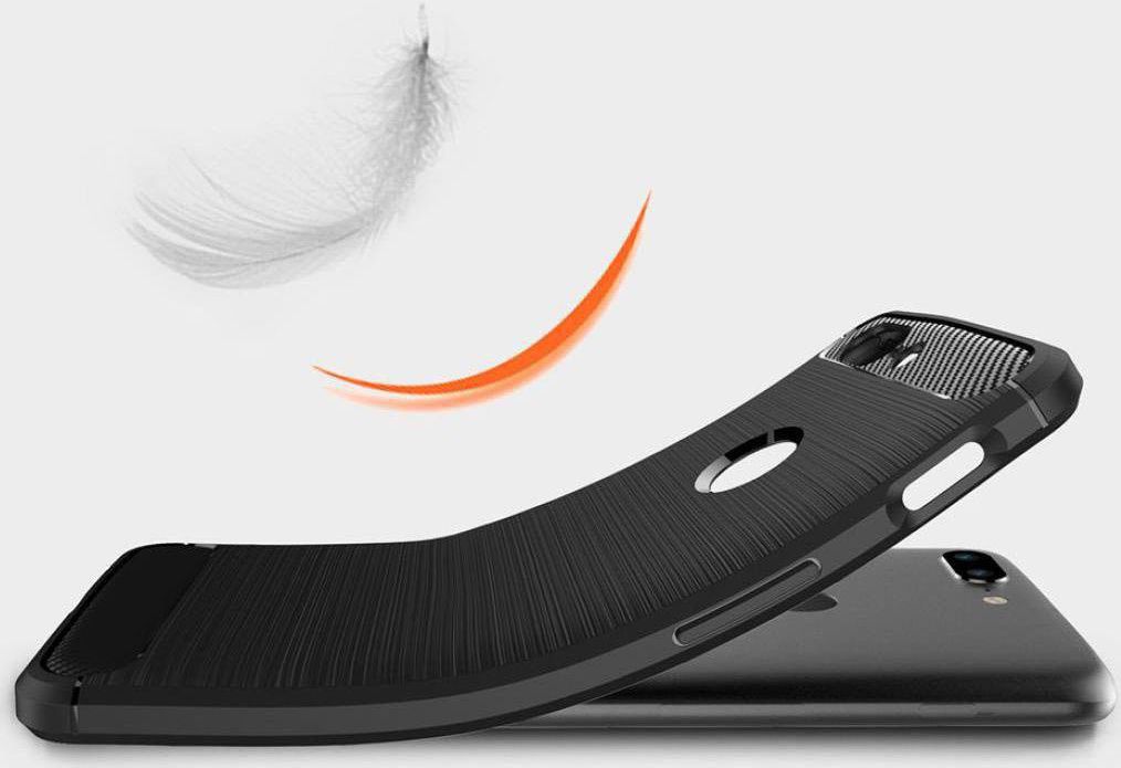 OnePlus 5T Geborsteld TPU Hoesje Blauw afbeelding 3