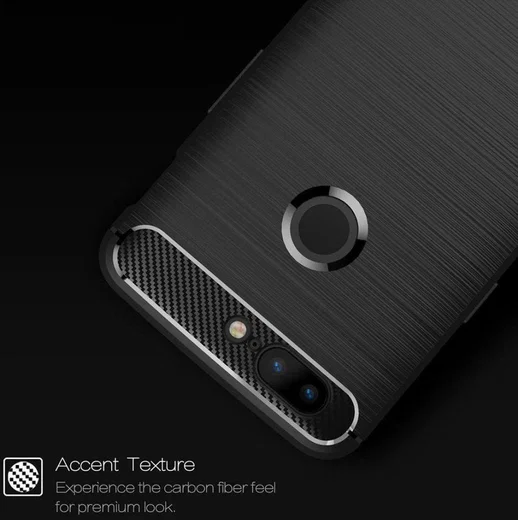 OnePlus 5T Geborsteld TPU Hoesje Blauw afbeelding 6