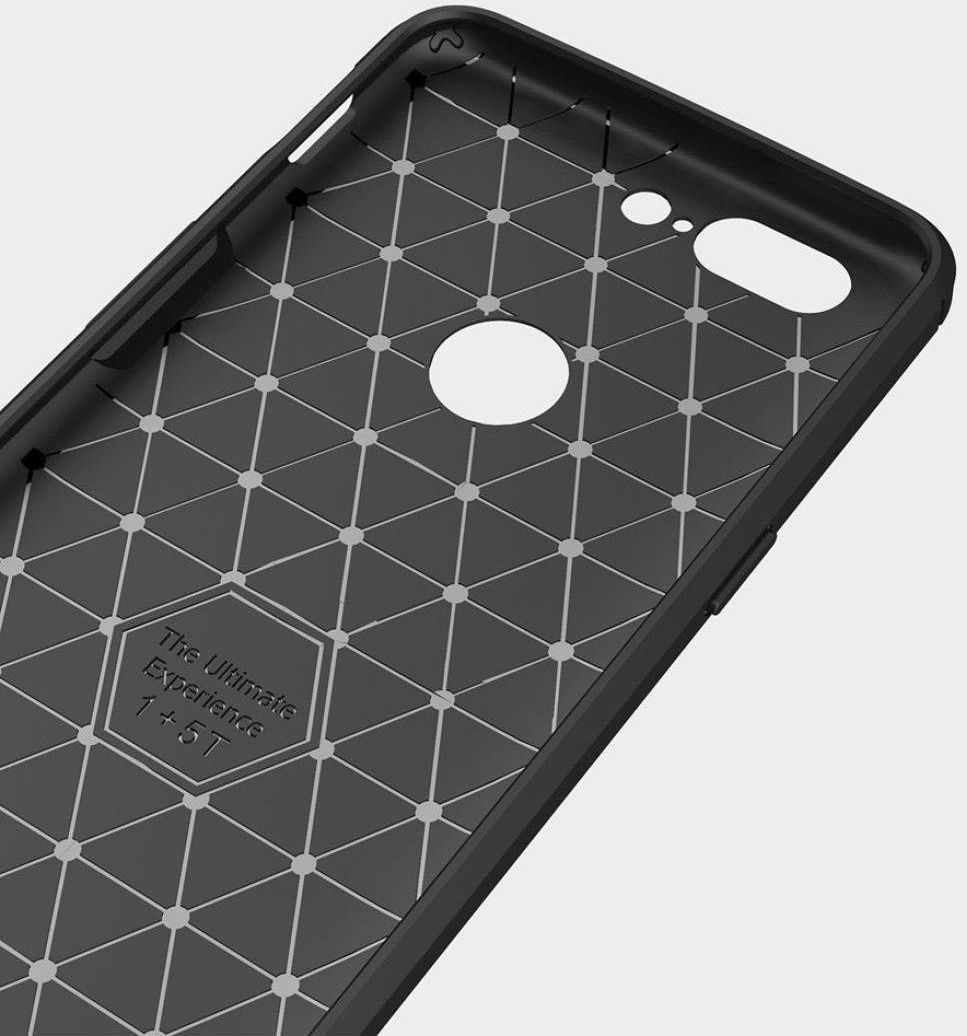 OnePlus 5T Geborsteld TPU Hoesje Blauw afbeelding 8
