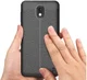 Nokia 2 Hoesje met Kunstleer Coating Zwart afbeelding 3