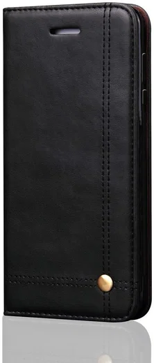 Huawei Mate 10 Pro Luxe Portemonnee Hoesje Zwart afbeelding 2