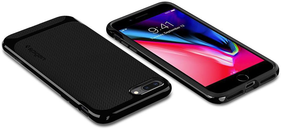Spigen Neo Hybrid Herringbone iPhone 7/8 Plus Zwart afbeelding 2