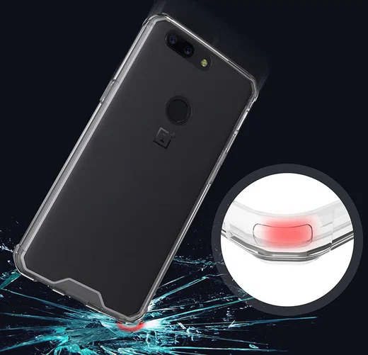 OnePlus 5T Hoesje Armor Backcover Transparant afbeelding 4