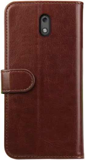 Rosso Element Nokia 2 Hoesje Book Cover Bruin afbeelding 4