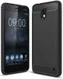 Nokia 2 Geborsteld TPU Hoesje Zwart afbeelding 1