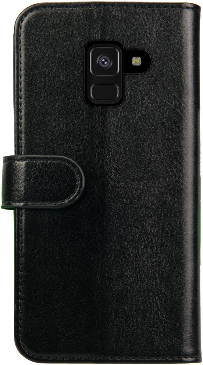 Rosso Element Samsung Galaxy A8 (2018) Hoesje Book Cover Zwart afbeelding 2