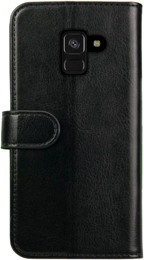 Rosso Element Samsung Galaxy A8 (2018) Hoesje Book Cover Zwart afbeelding 2