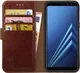 Rosso Element Samsung Galaxy A8 (2018) Hoesje Book Cover Bruin afbeelding 1