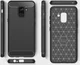 Samsung Galaxy A8 (2018) Geborsteld TPU Hoesje Zwart afbeelding 11