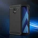 Samsung Galaxy A8 (2018) Geborsteld TPU Hoesje Zwart afbeelding 2