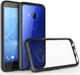 HTC U11 Life Hoesje Armor Backcover Transparant Zwart afbeelding 1