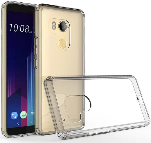 HTC U11 Plus Hoesje Armor Backcover Transparant afbeelding 7