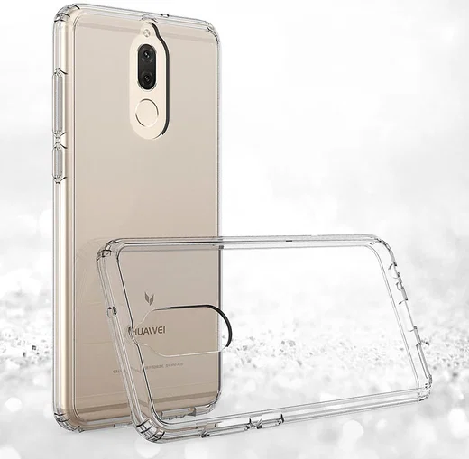 Huawei Mate 10 Lite Hoesje Armor Backcover Transparant Zwart afbeelding 6
