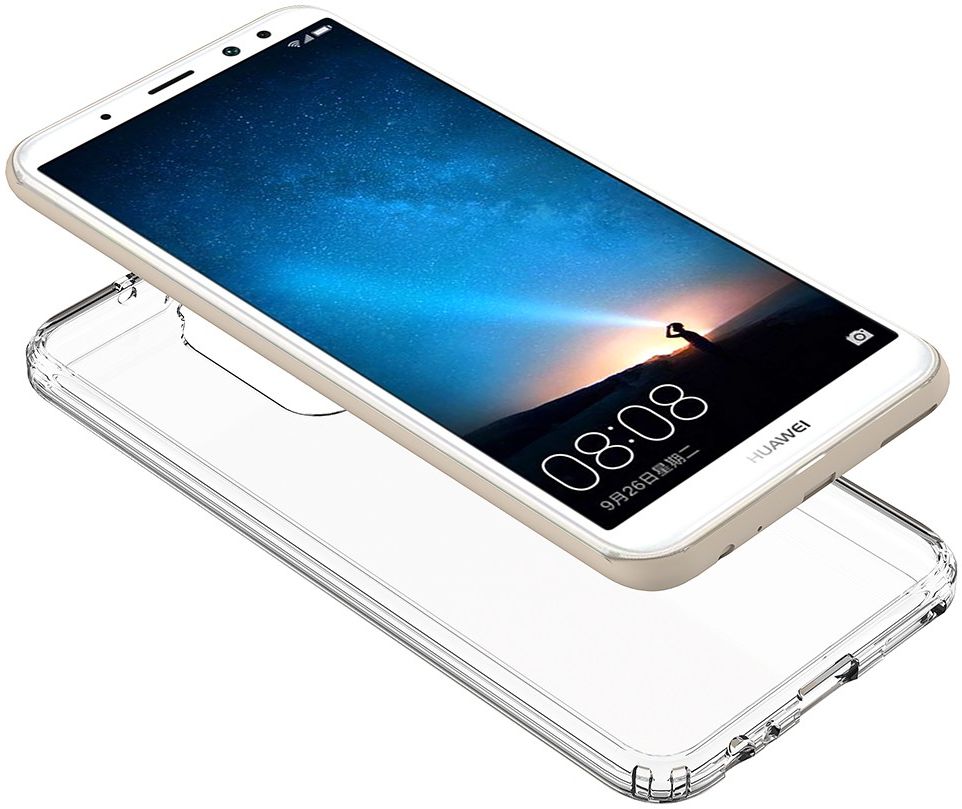 Huawei Mate 10 Lite Hoesje Armor Backcover Transparant afbeelding 6