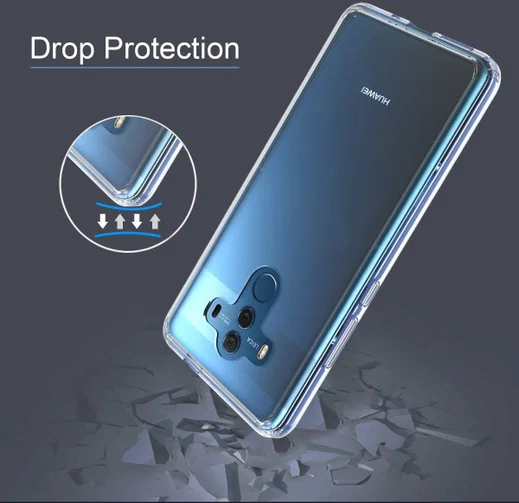 Huawei Mate 10 Pro Hoesje Armor Backcover Transparant afbeelding 4