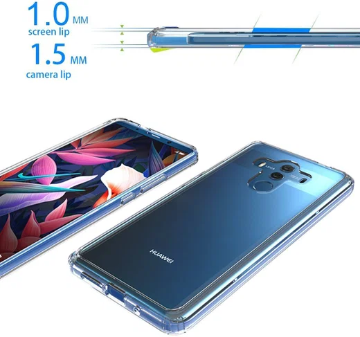 Huawei Mate 10 Pro Hoesje Armor Backcover Transparant afbeelding 5