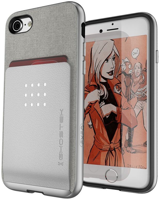 Ghostek Exec2 Hoesje Apple iPhone 8 / 7 Zilver afbeelding 1