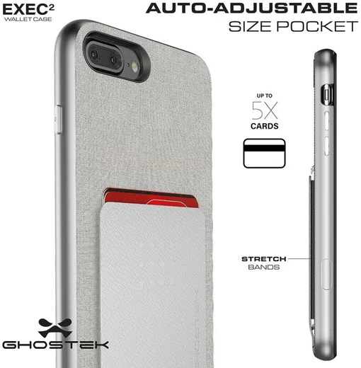 Ghostek Exec2 Hoesje Apple iPhone 8 Plus / 7 Plus Zwart afbeelding 4