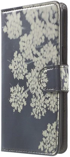 Samsung Galaxy J5 (2016) Portemonnee Print Hoesje Bloemen afbeelding 1