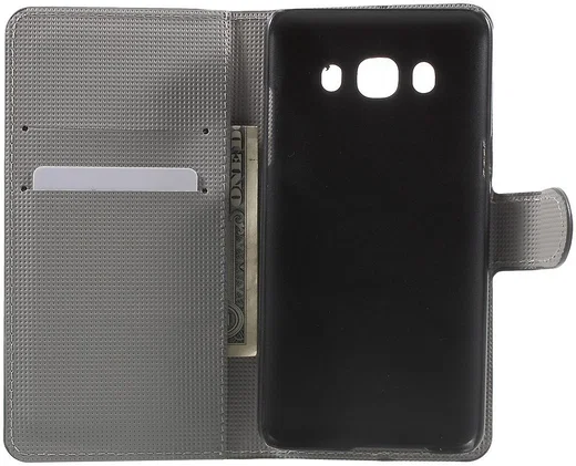 Samsung Galaxy J5 (2016) Portemonnee Print Hoesje Bloemen afbeelding 2