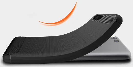 Xiaomi Mi 6 Geborsteld TPU Hoesje Zwart afbeelding 4