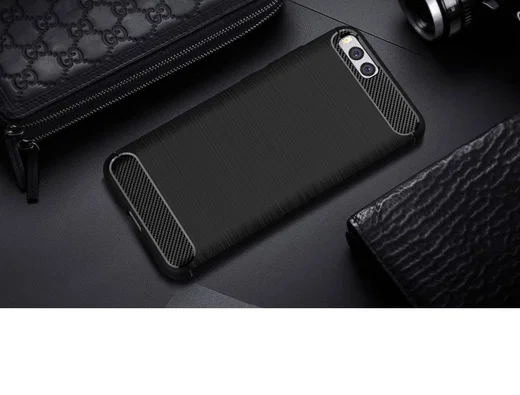 Xiaomi Mi 6 Geborsteld TPU Hoesje Zwart afbeelding 5