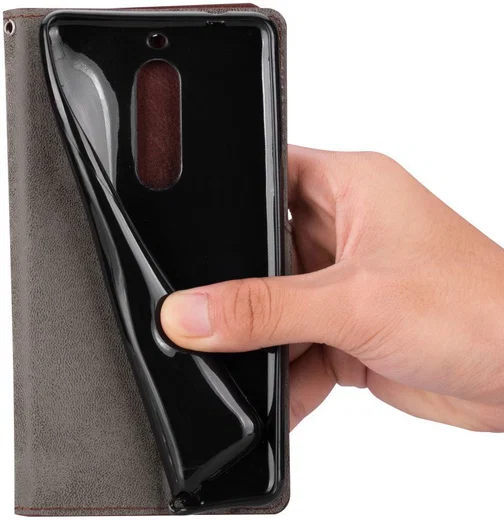 Huawei Mate 10 Lite Hoesje met Kaarthouder Zwart afbeelding 5