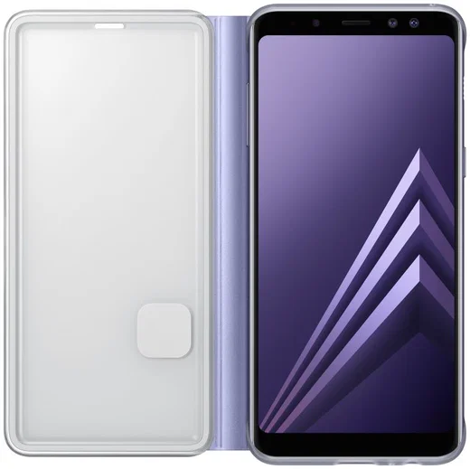 Samsung Galaxy A8 (2018) Neon Flip Cover Paars afbeelding 2