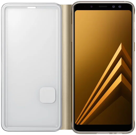 Samsung Galaxy A8 (2018) Neon Flip Cover Goud afbeelding 2