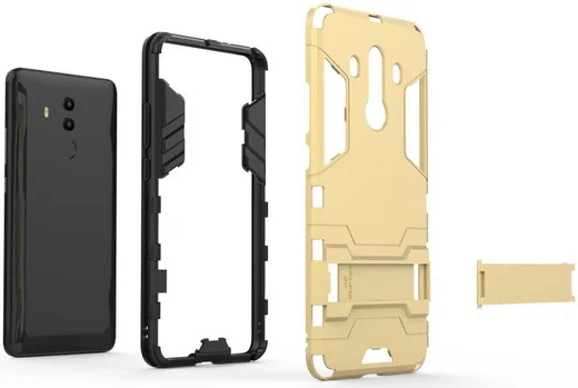 Huawei Mate 10 Pro Hybride Hoesje Zwart afbeelding 4