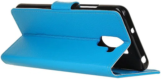 Lederen WileyFox Swift 2X hoesje met kaarthouder Blauw afbeelding 5