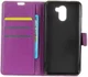 Lederen WileyFox Swift 2X hoesje met kaarthouder Paars afbeelding 2