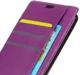 Lederen WileyFox Swift 2X hoesje met kaarthouder Paars afbeelding 5