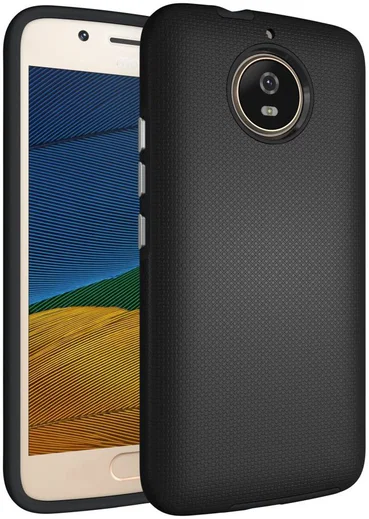 Motorola Moto G5S Hybride Hoesje Zwart afbeelding 1