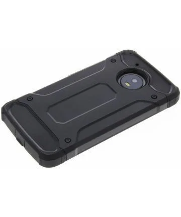 Motorola Moto G5S Stoer Hybride Hoesje Zwart afbeelding 4