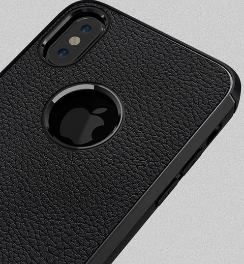 Apple iPhone X Rugged Armor Brushed TPU Hoesje Zwart afbeelding 4