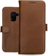Rosso Deluxe Samsung Galaxy A8 (2018) Hoesje Echt Leer Book Case Bruin afbeelding 13
