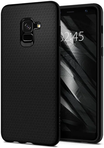 Spigen Liquid Air Samsung Galaxy A8 (2018) Zwart afbeelding 1