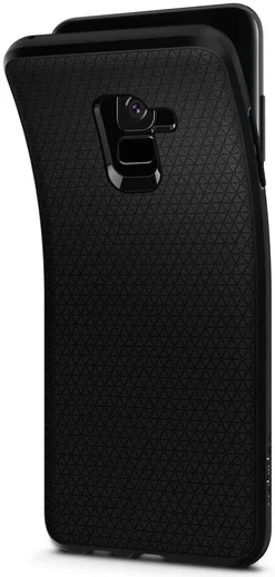 Spigen Liquid Air Samsung Galaxy A8 (2018) Zwart afbeelding 2