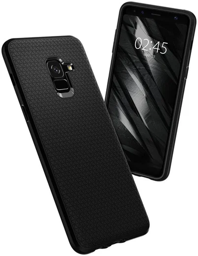 Spigen Liquid Air Samsung Galaxy A8 (2018) Zwart afbeelding 4