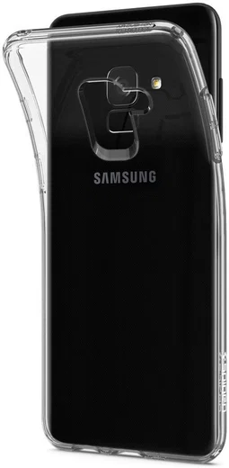 Spigen Liquid Crystal Samsung Galaxy A8 (2018) Hoesje Crystal Clear afbeelding 1